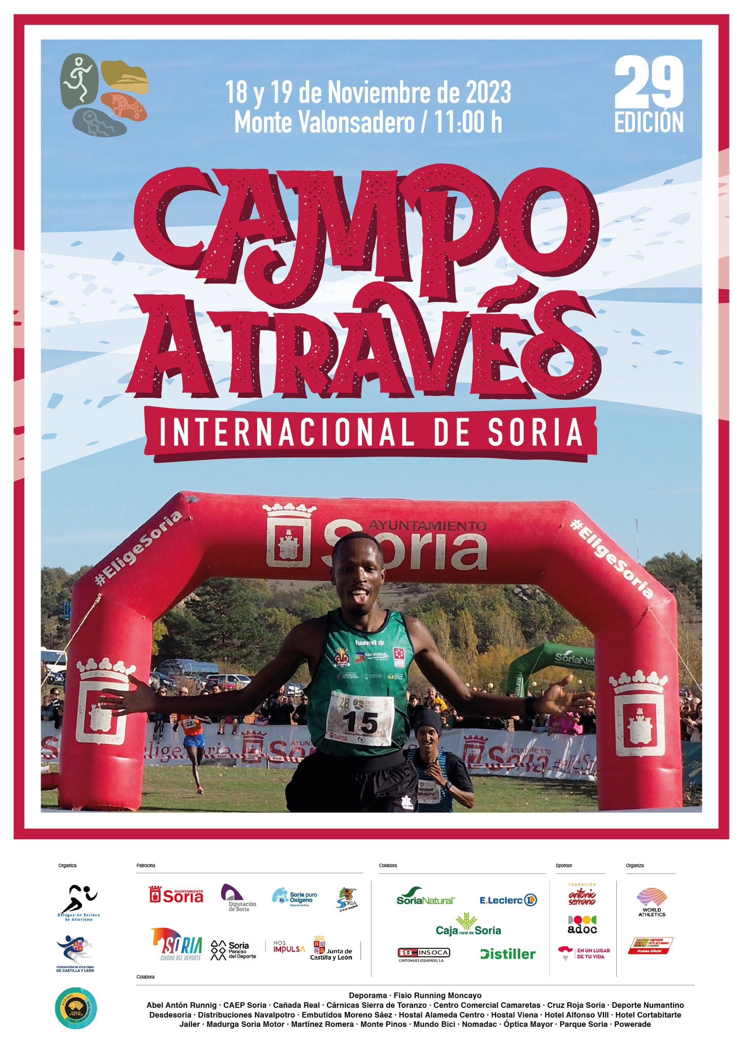 Cartel del XXIX Cross Internacional de Soria.