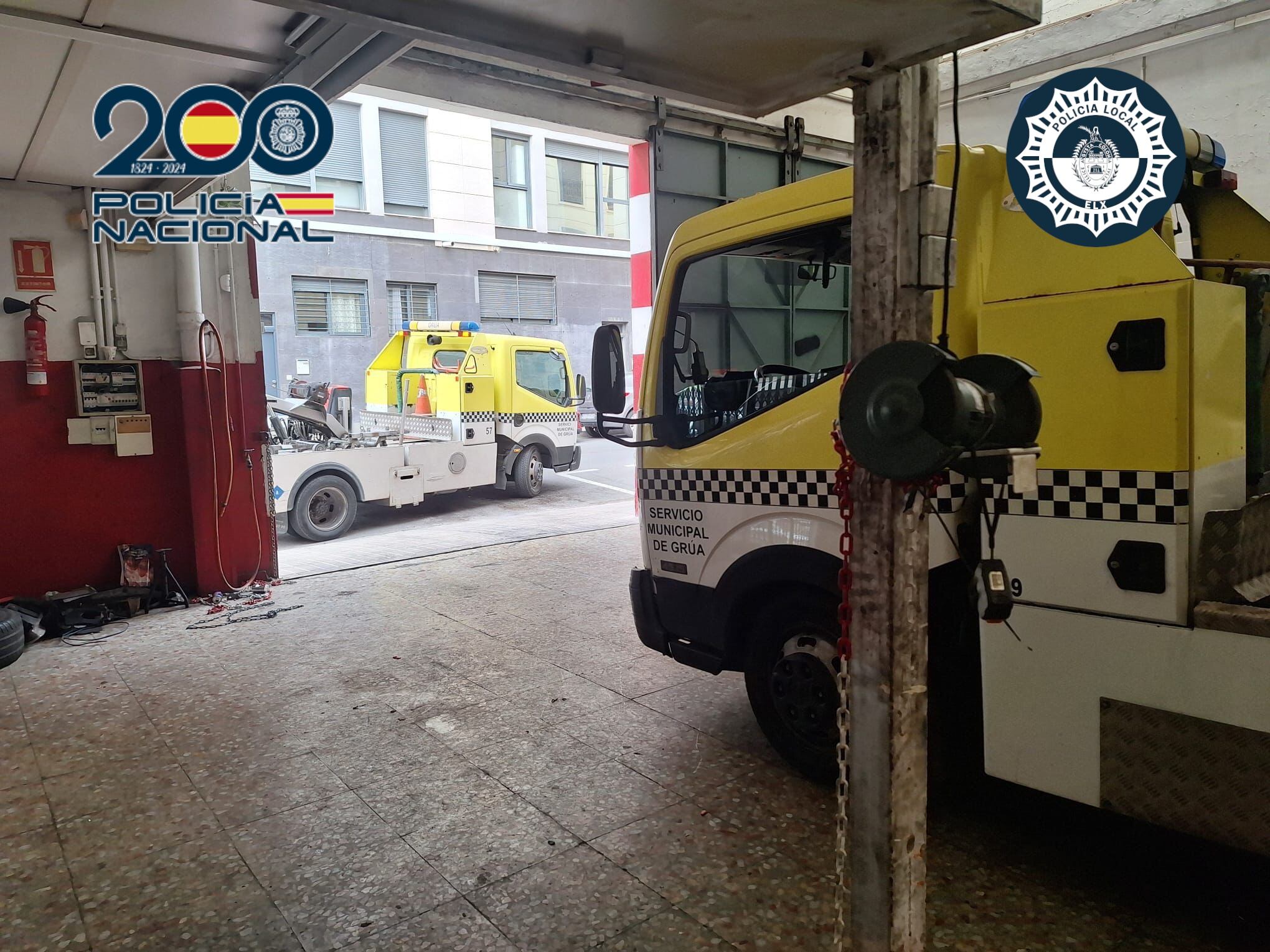 Taller mecánico investigado en Elche