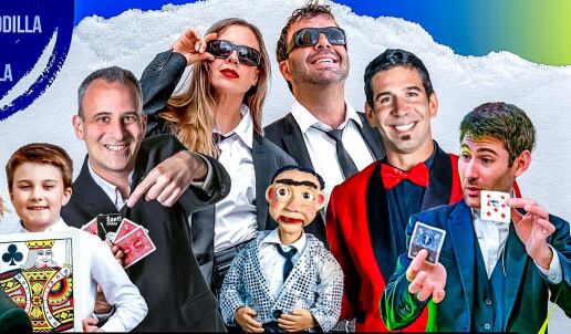 Cartel del Festival de Magia en la Mancomunidad Encuentro de Caminos.