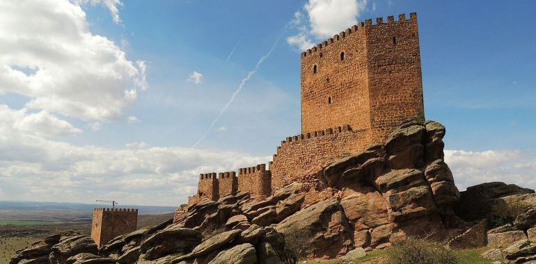 Castillo de Zafra, situado en Campillo de Dueñas (Guadalajara)