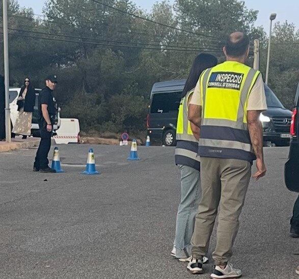 Un momento durante el operativo