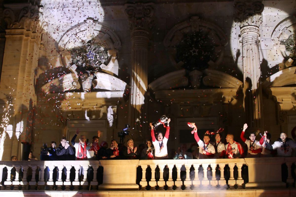 Celebración Supercopa de España Jimbee Cartagena.