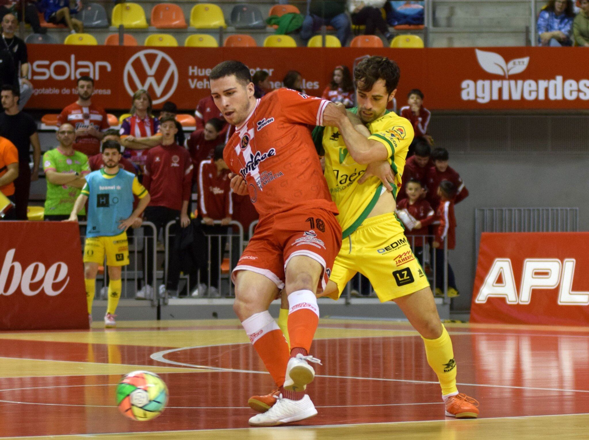 Pablo Ramírez durante el último partido con Jaén