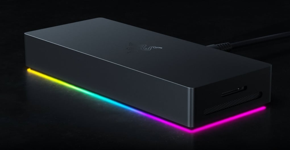 Así es el Razer Thunderbolt 5 Dock Chroma.