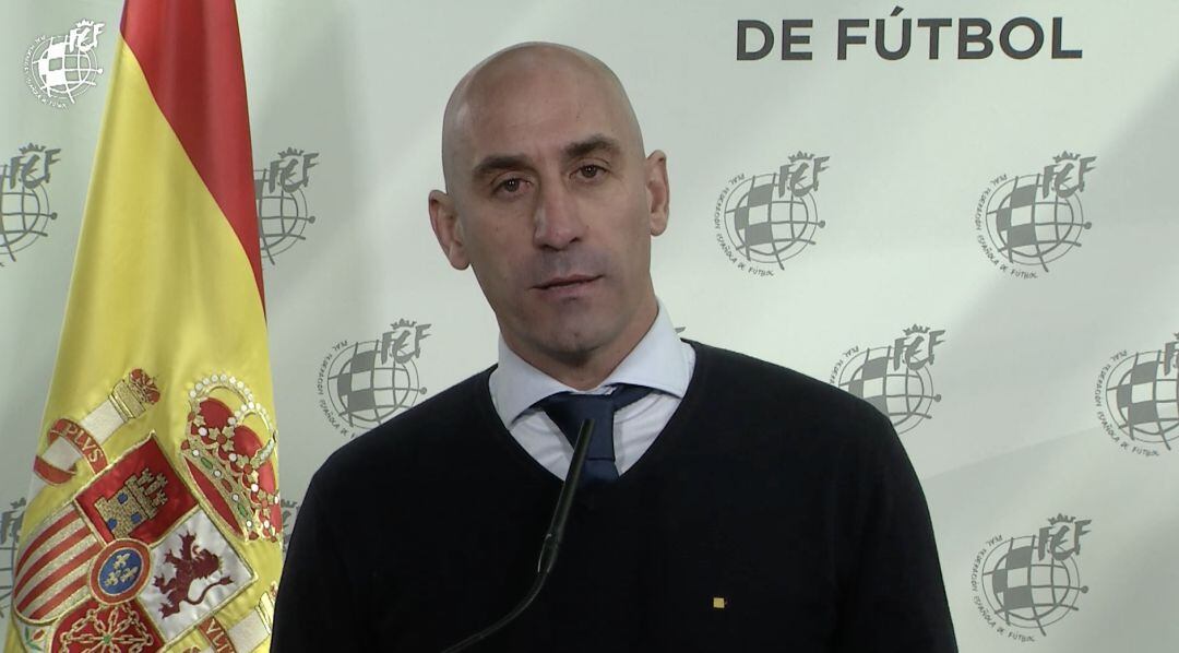Luis Rubiales, presidente de la RFEF, se ha reunido telematicamente con los presidentes de las territoriales