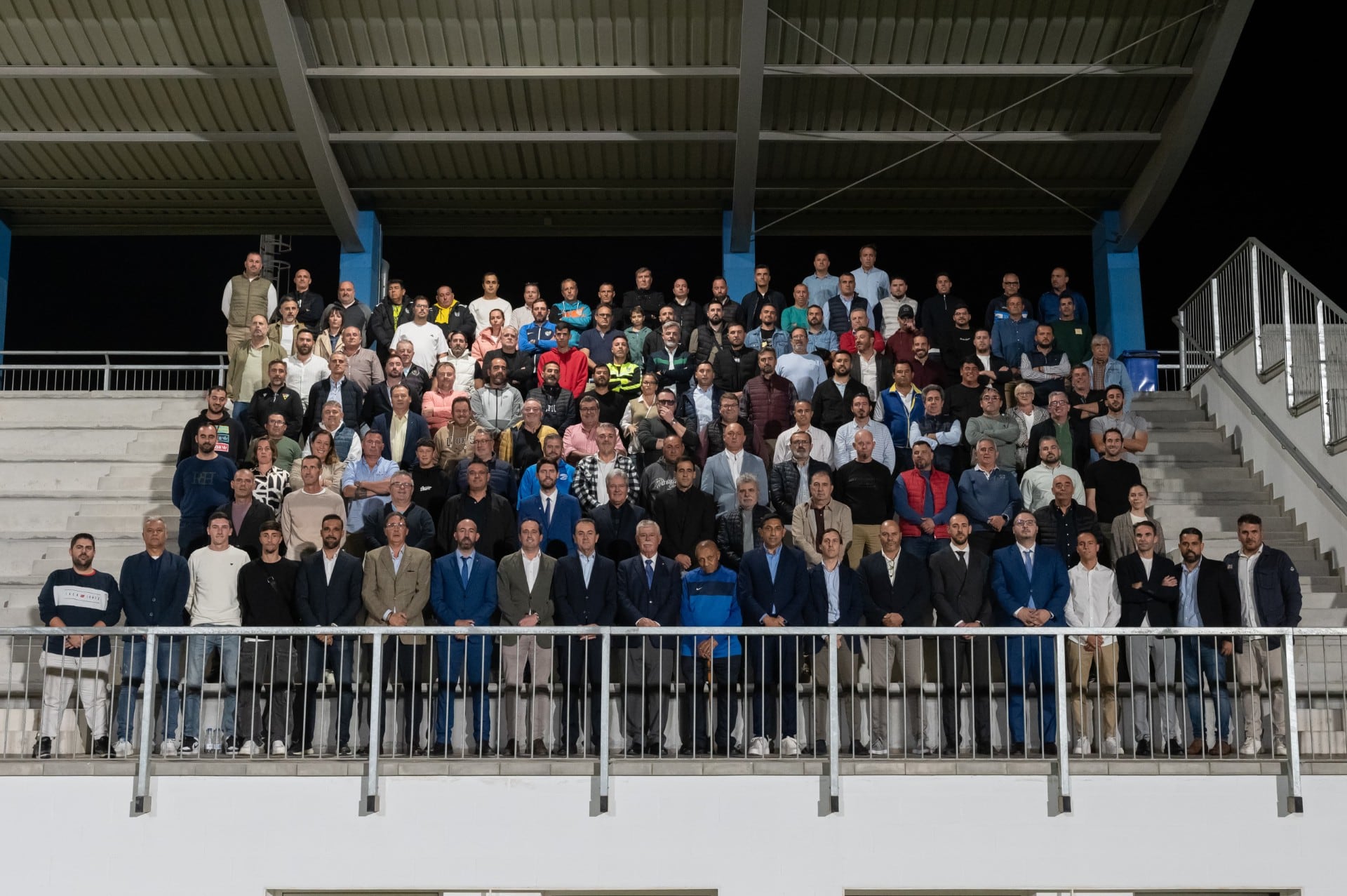 Los representantes de los 65 clubes de Málaga y provincia en la Ciudad Deportiva del Málaga CF