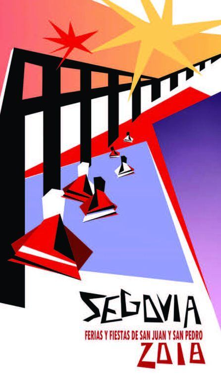 Cartel anunciador de las Ferias y Fiestas de Segovia 2018