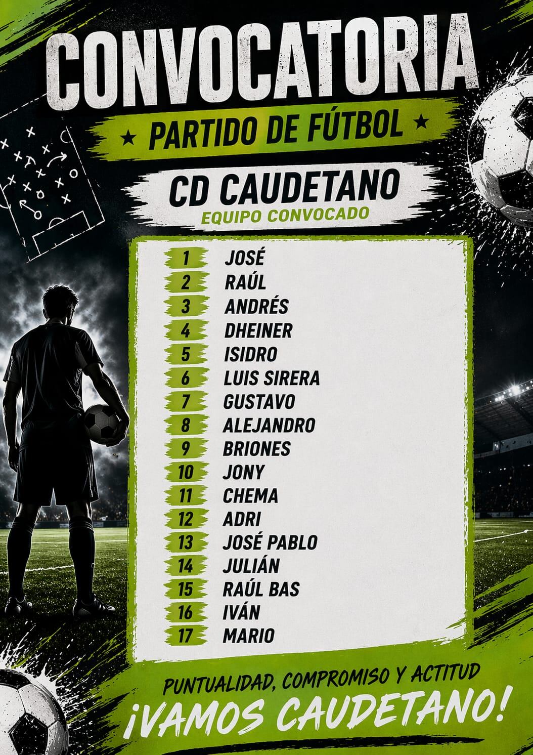 Los jugadores convocados