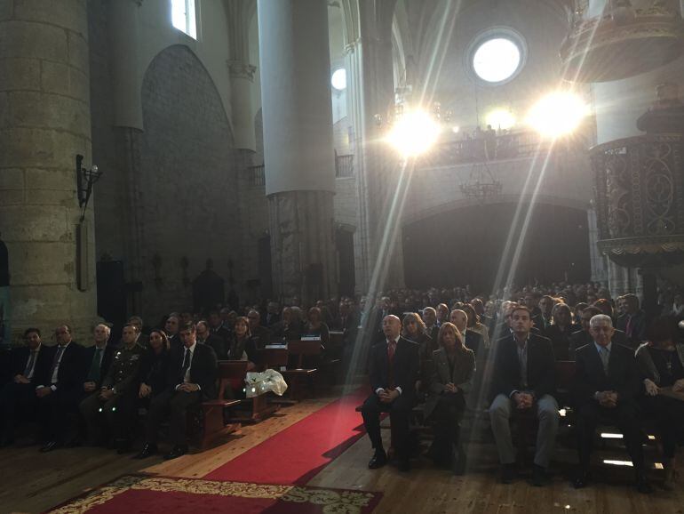 Aspecto que ofrecía la Iglesia de Torquemada en el acto central del Día de la Provincia. 