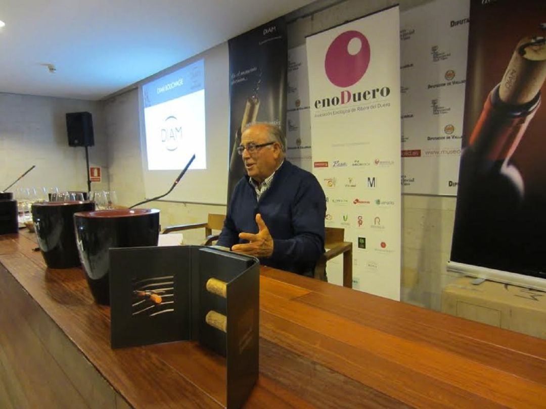 Lorenzo Ayuso durante uno de los actos del mundo del vino.