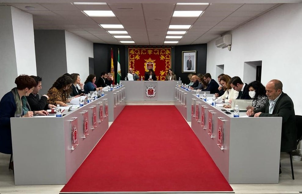 Instante del pleno municipal celebrado este jueves