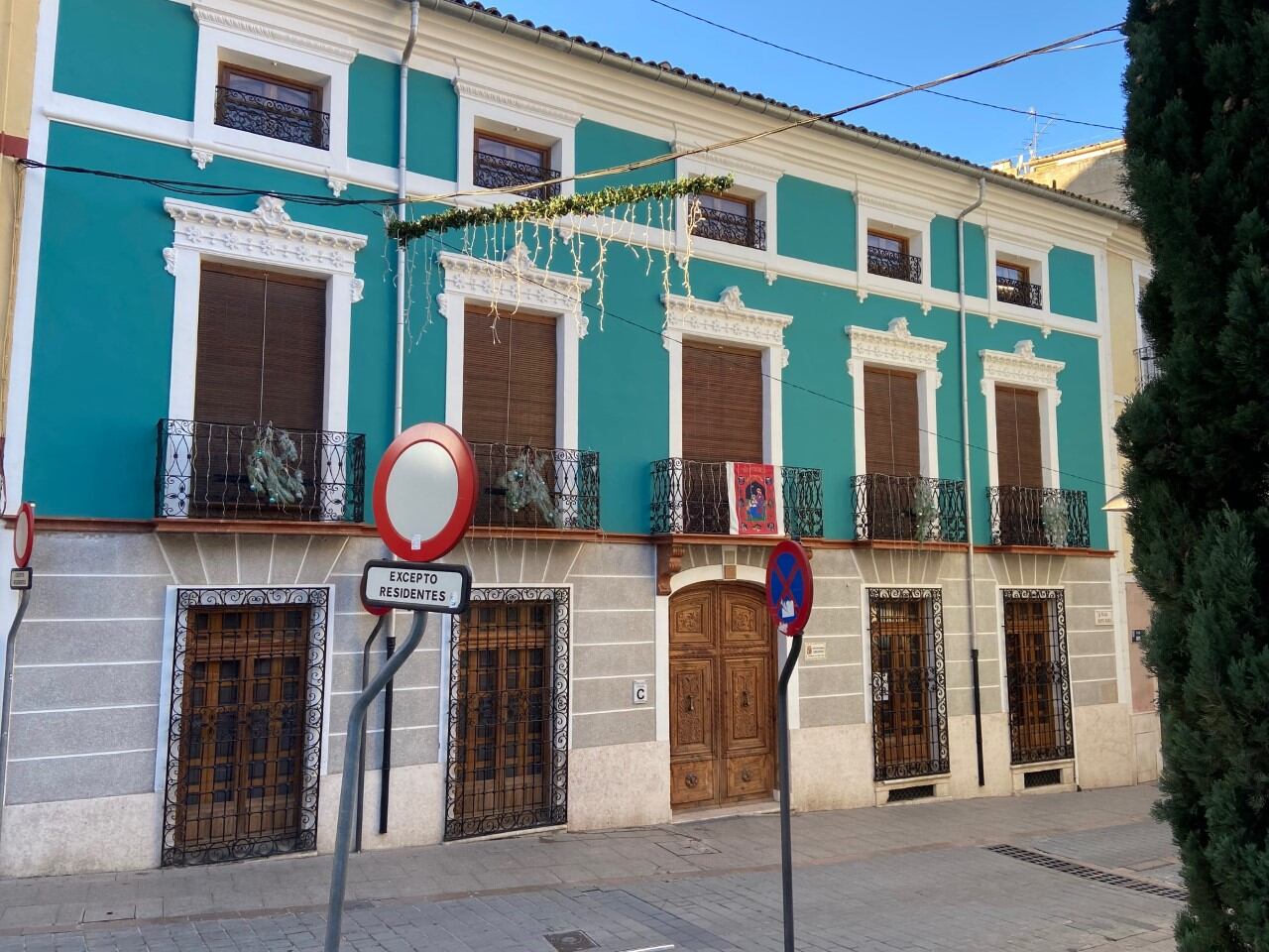 Fachada de la sede de la Comparsa de Maseros