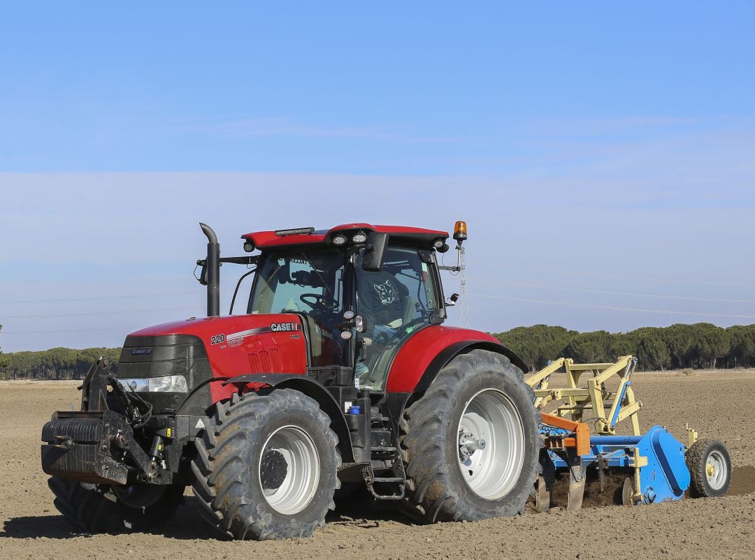 Tractor en el campo