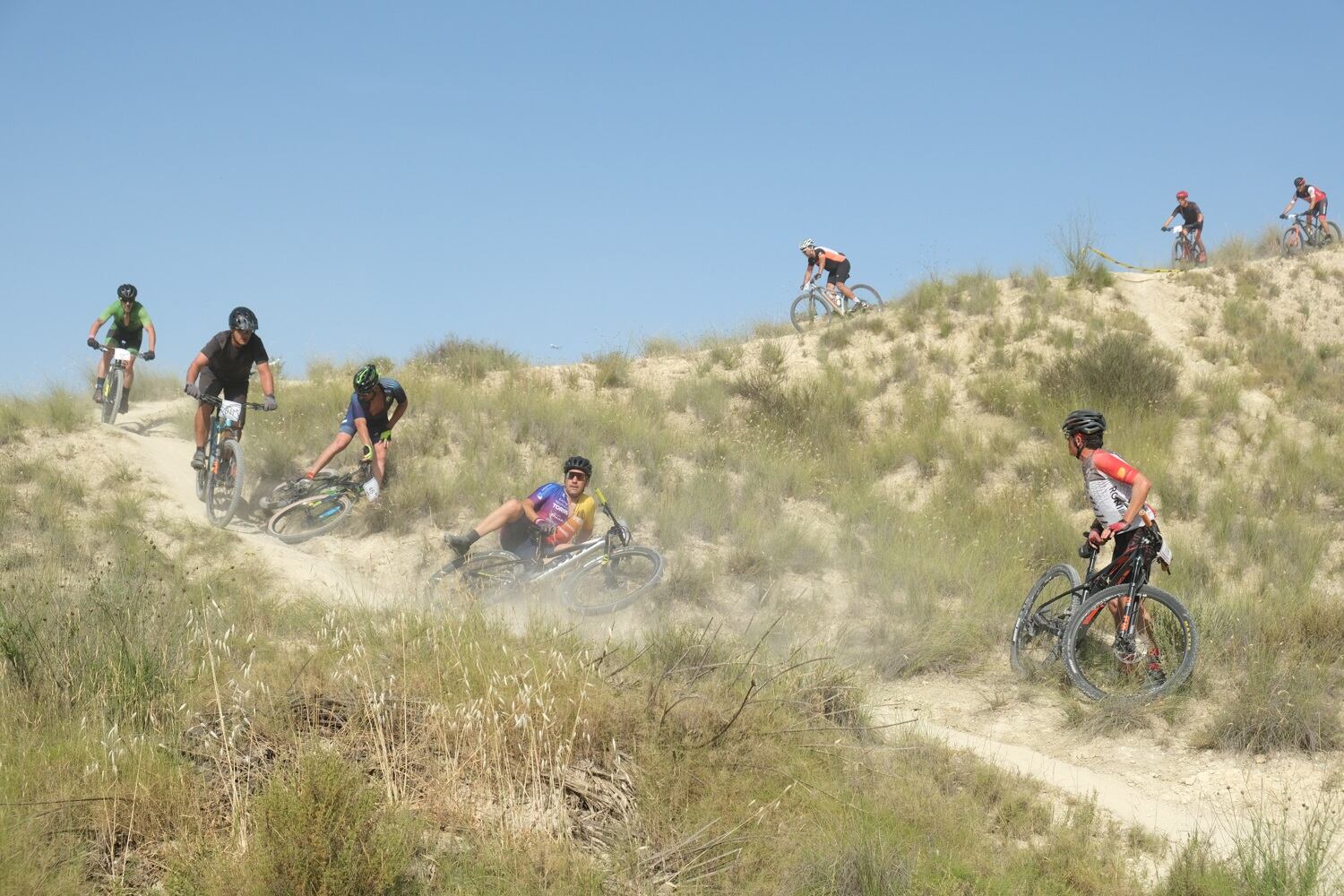 Prueba de bici de montaña