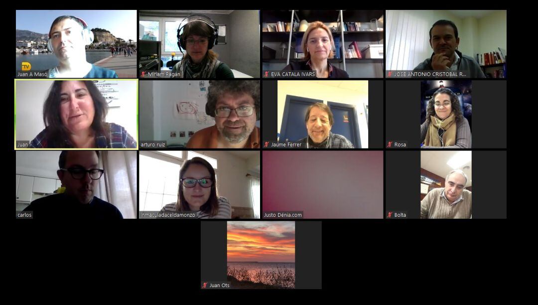 Rueda de prensa telemática del PP de Dénia.