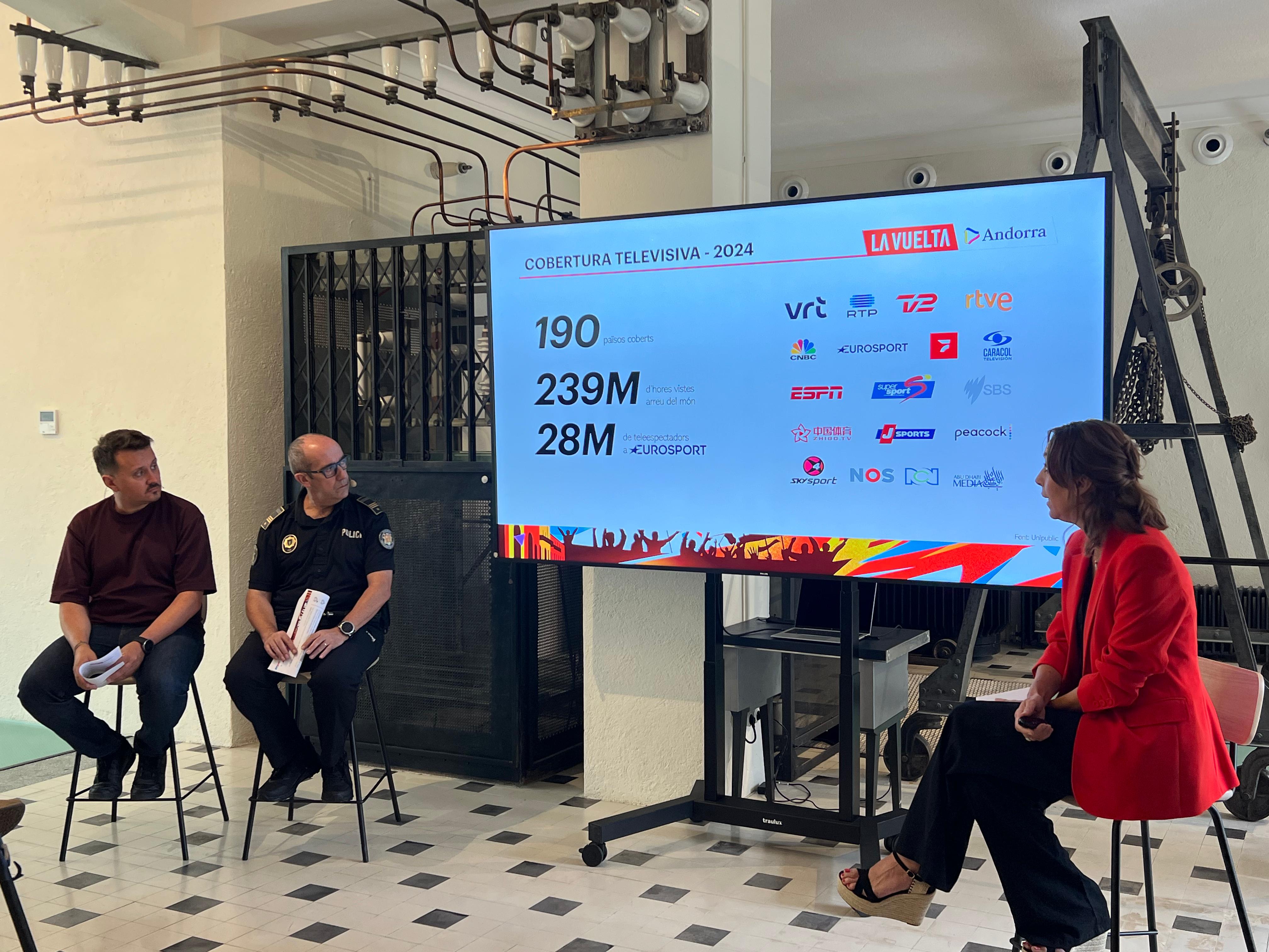 La presentació de l'operatiu especial que hi haurà durant la celebració de La Vuelta