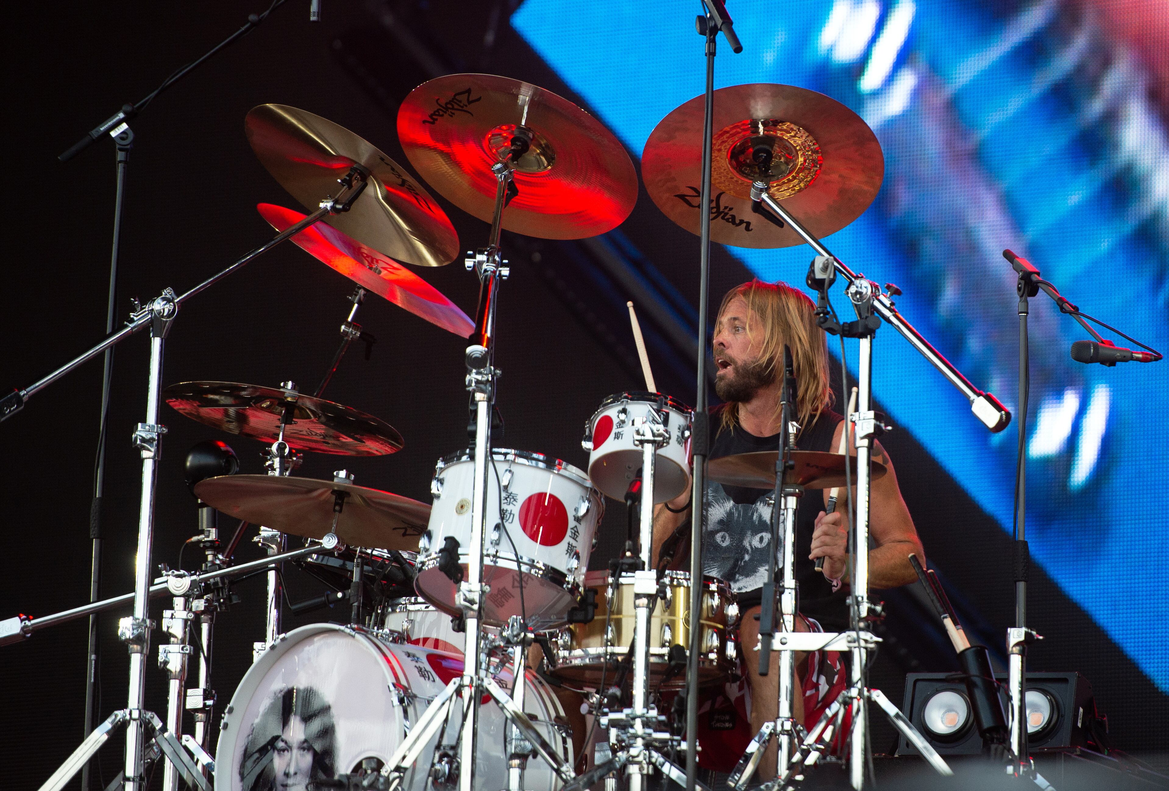 El baterista de la banda de rock Foo Fighters, durante una presentación en el festival Rock im Park&#039;, en Nuremberg (Alemania).