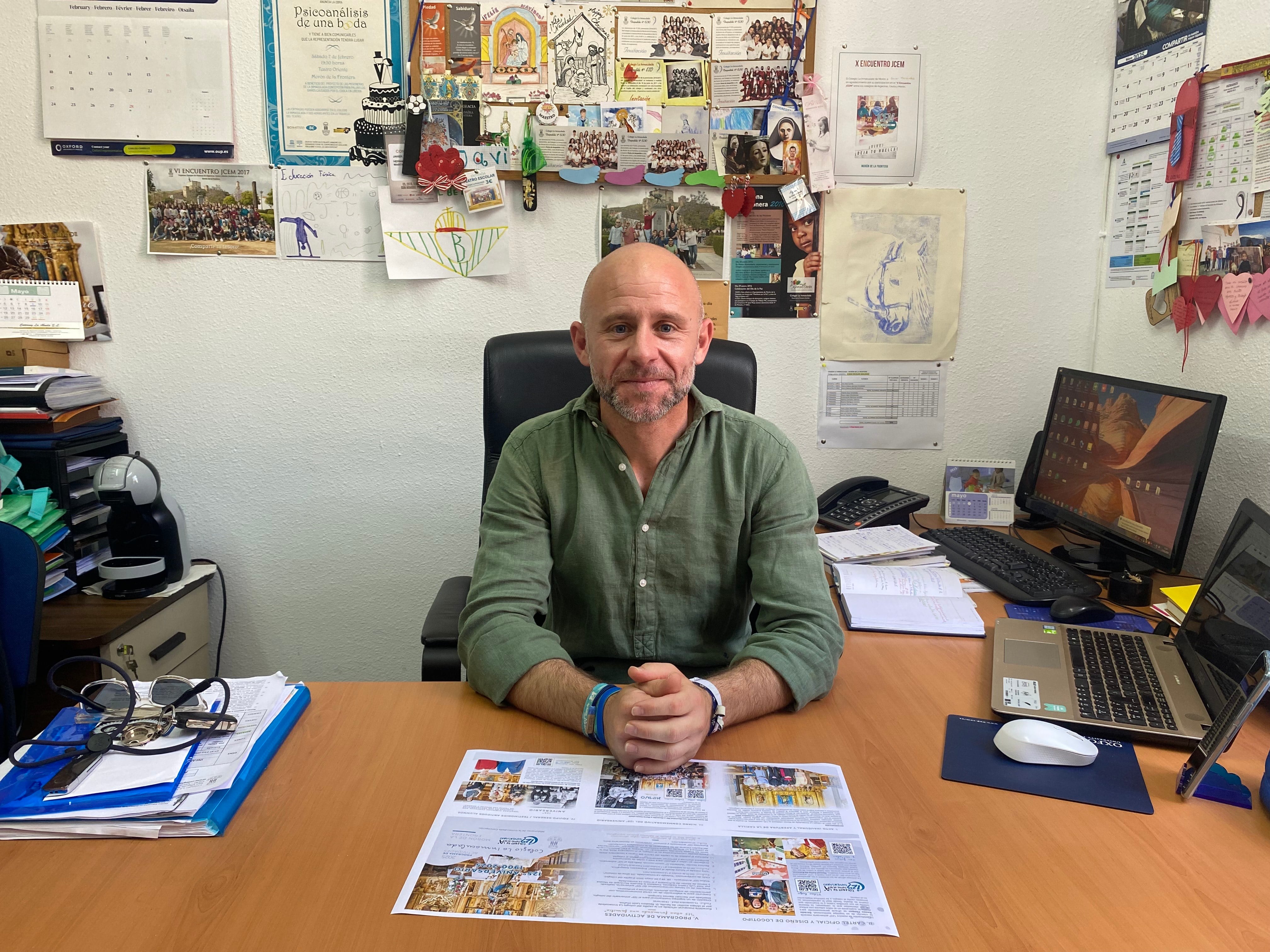 Javier Hernández, director del Colegio La Inmaculada de Morón