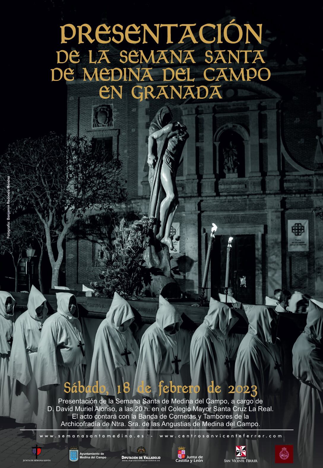 Cartel de la presentación de la Semana Santa medinense en Granada