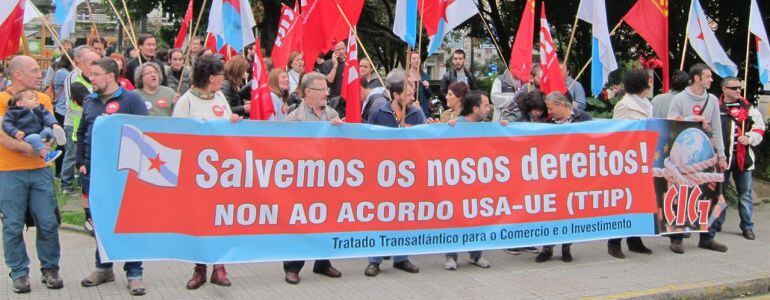 La CIG contra los tratados de libre comercio. Foto de archivo