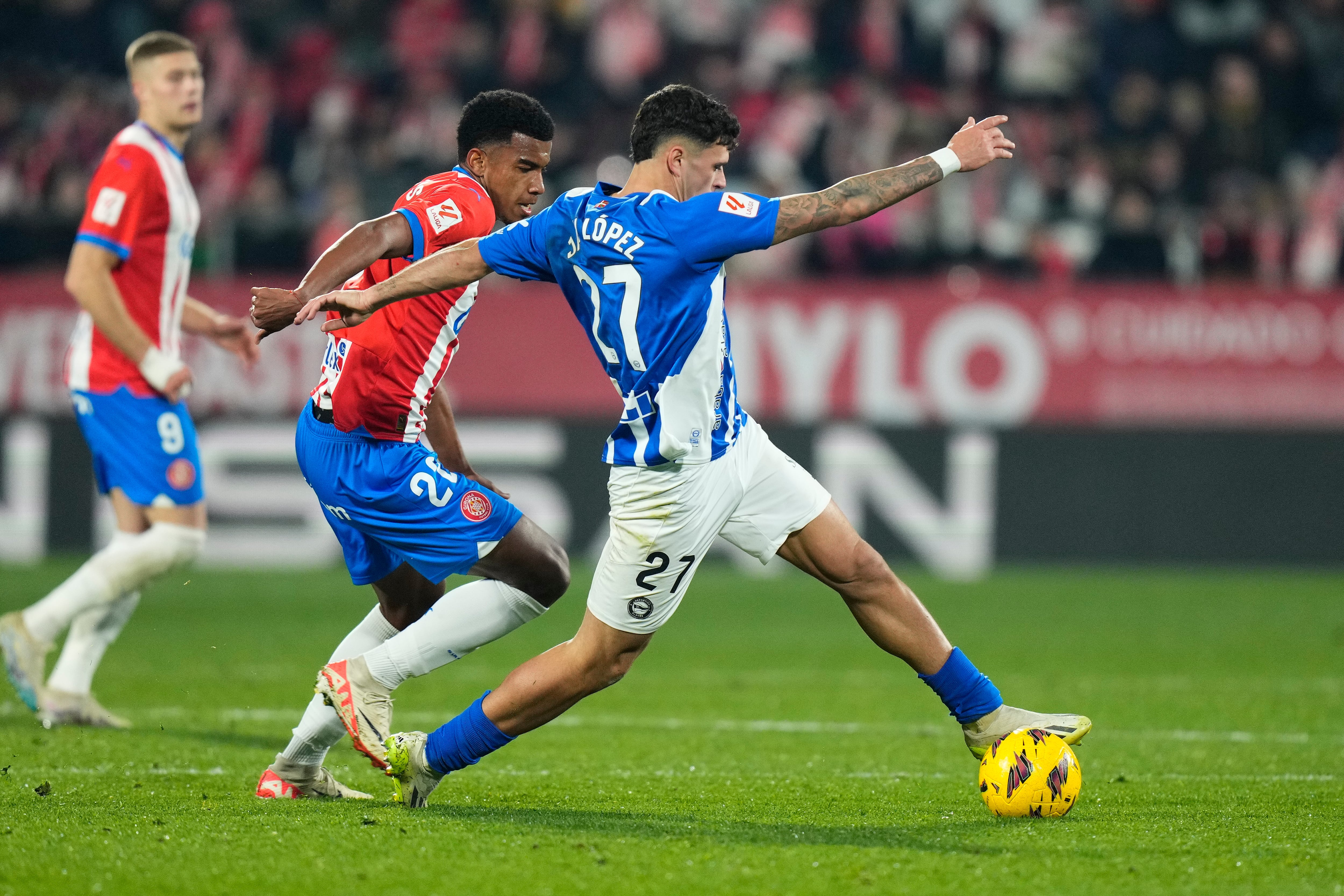 Javi López en Girona.