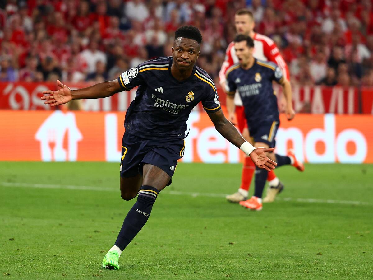 Un doblete de Vinicius rescata el empate para el Real Madrid en su visita al Allianz Arena