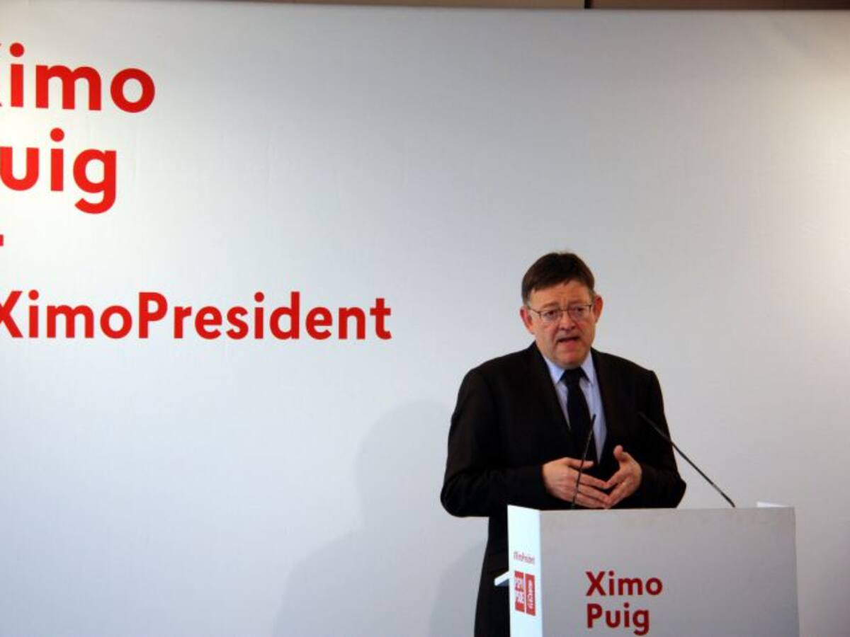 Ximo Puig tomará posesión como president el domingo