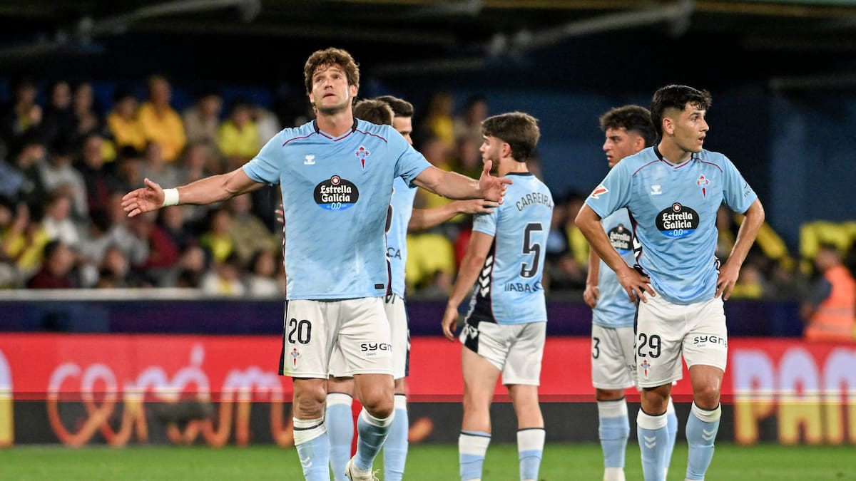 La defensa del Celta en cuadro, sin Marcos ni Starfelt