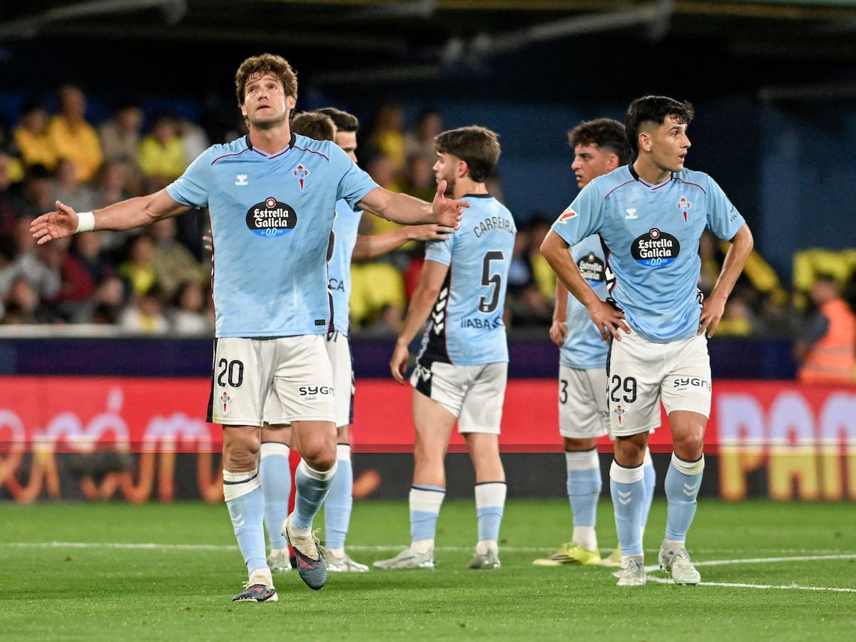 La defensa del Celta en cuadro, sin Marcos ni Starfelt