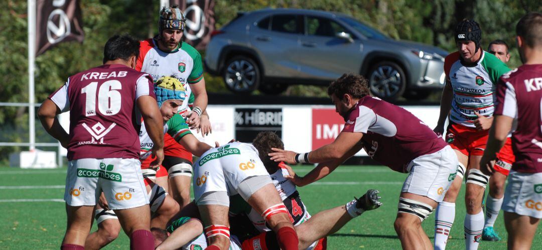 El Lexus Rugby Alcobendas en su última victoria ante el Hernani CRE