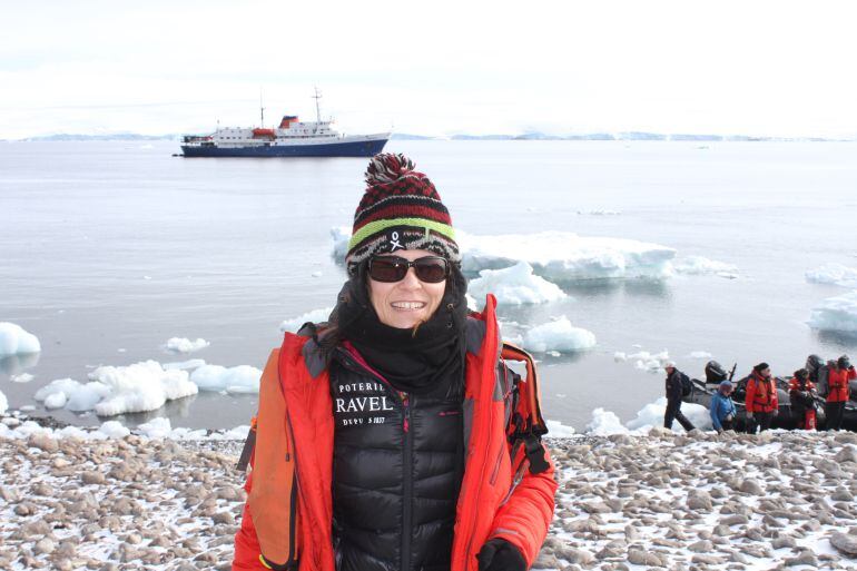 Alexandra Dubini, investigadora de la UCO, una de las cuatro científicas de universidades españolas que han participado en el proyecto &quot;Homeward Bound&quot; en la Antártida