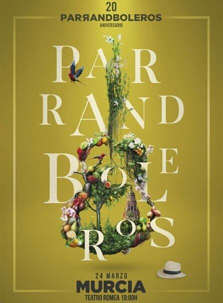 Cartel anunciador del concierto 20 aniversario en el Teatro Romea de Murcia