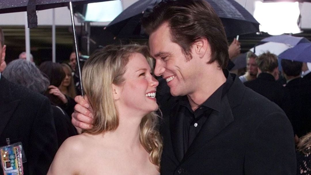 Imagen de archivo con Renée Zellweger y Jim Carrey en los Globos de Oro