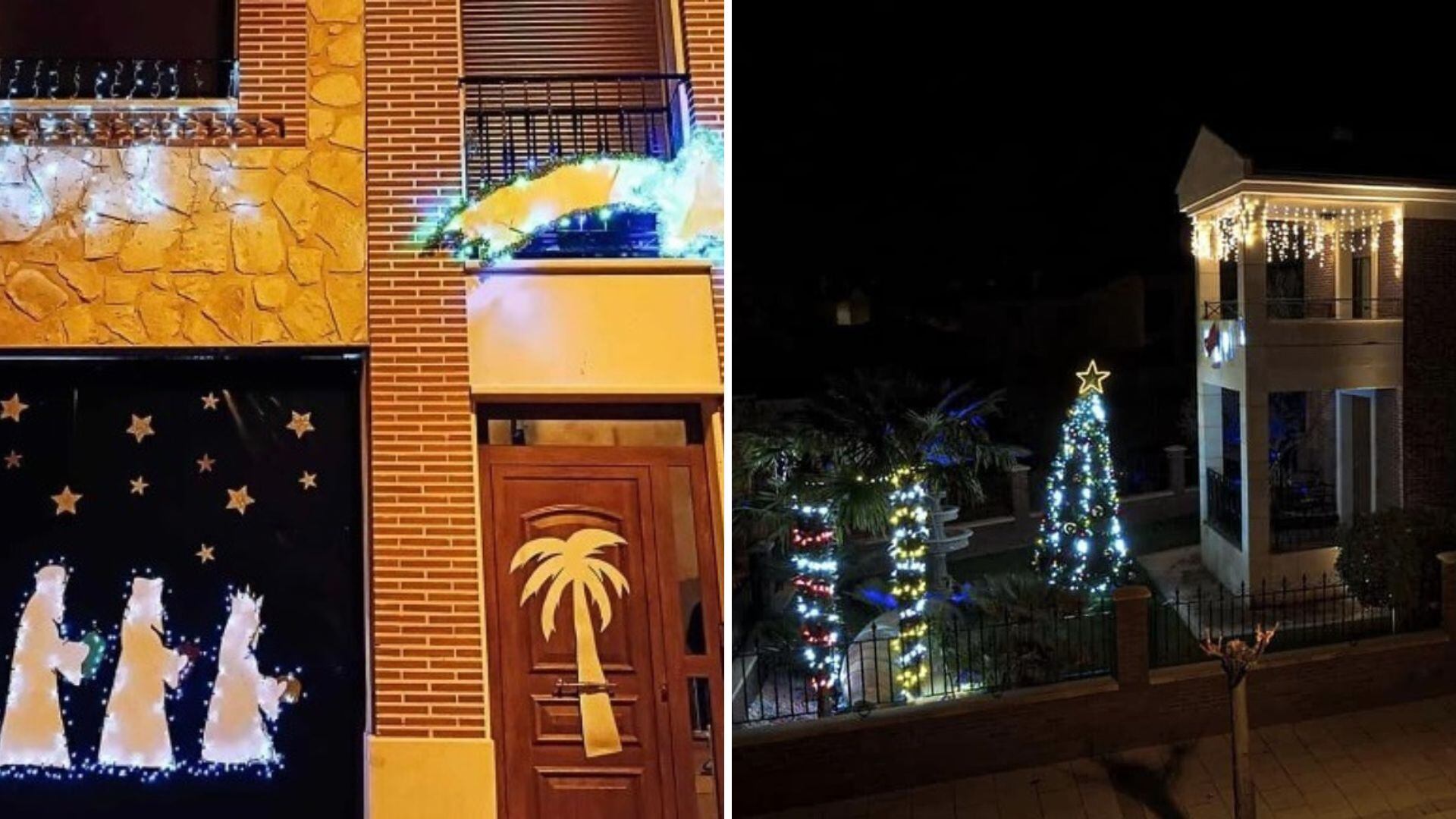 La fachada con los Reyes Magos de Travesia Afueras de D. Juan Manuel (i) y la luz tropical de Avenida Manzanillo