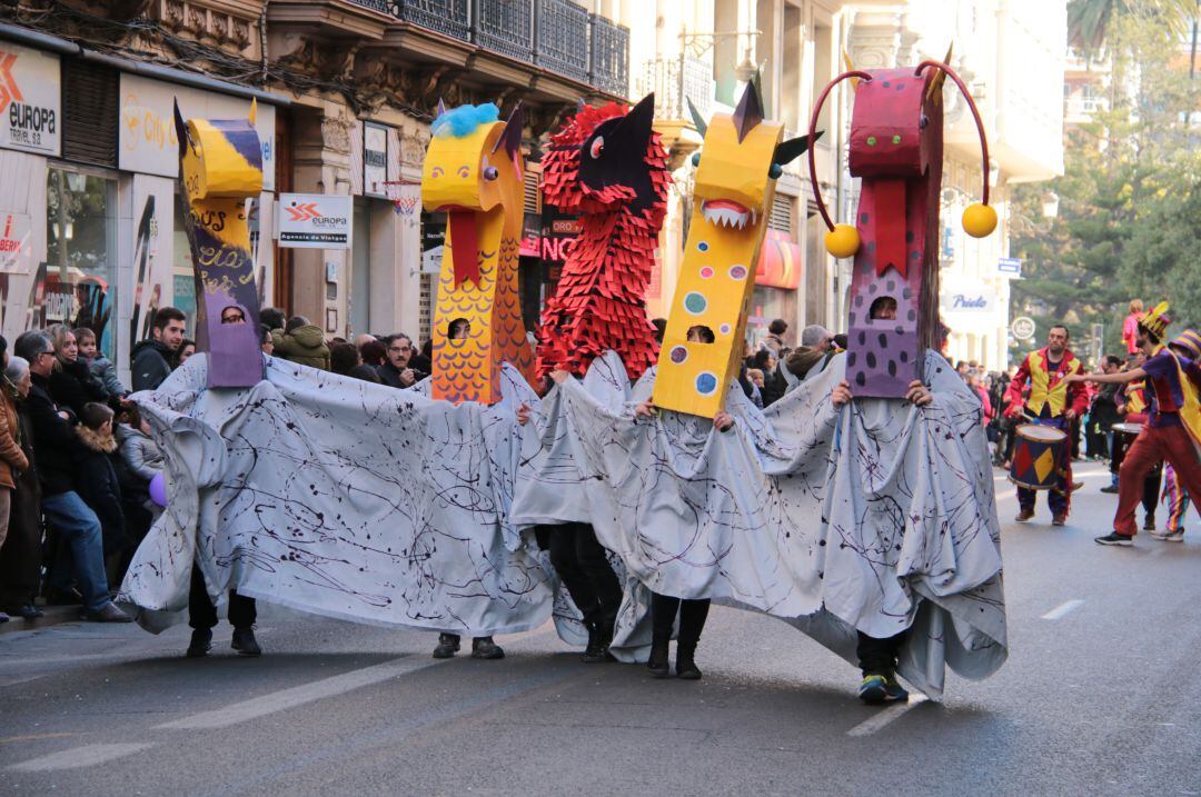 Foto de archivo del desfile de las Magues de Gener en 2019 en la Festa de l'Infància