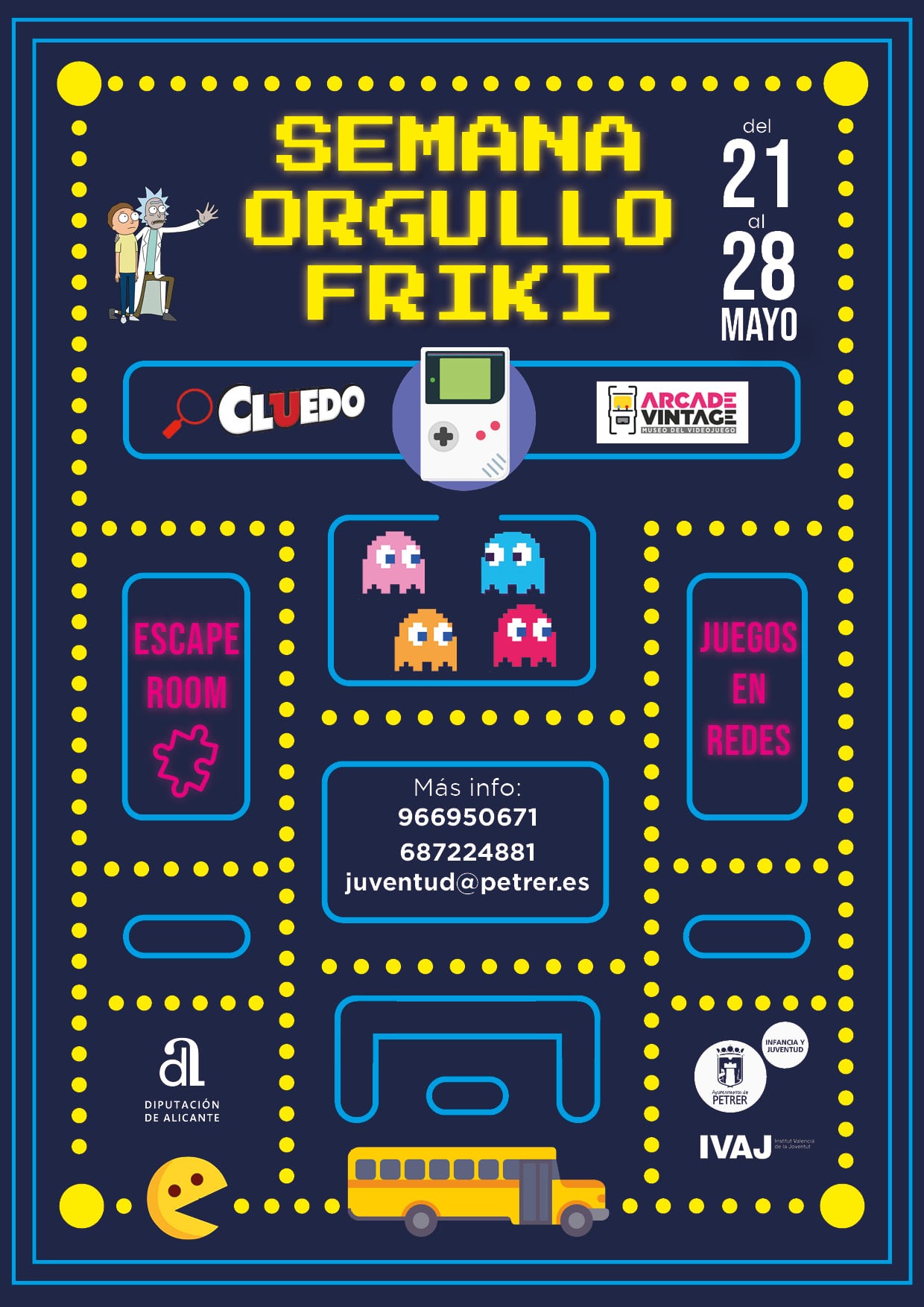 El sábado 28 de mayo, la Concejalía de Juventud pondrá a disposición de los jóvenes y no tan jóvenes un autobús para visitar el Museo Arcade de Ibi