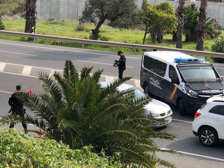 Imagen de unos de los controles que se están practicando en Algeciras.