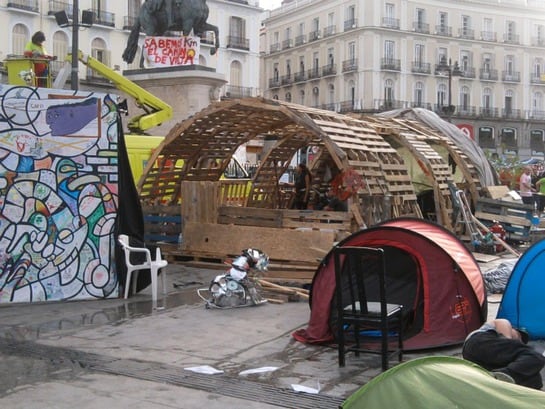 El movimiento 15M dejará un punto de información permanente en la Puerta del Sol