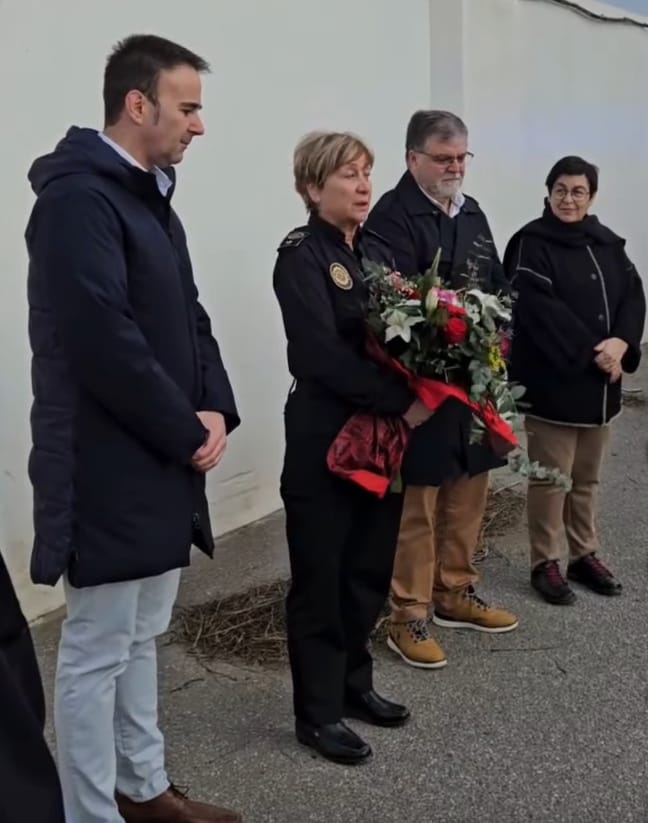 Momento de la despedida de Inmaculada