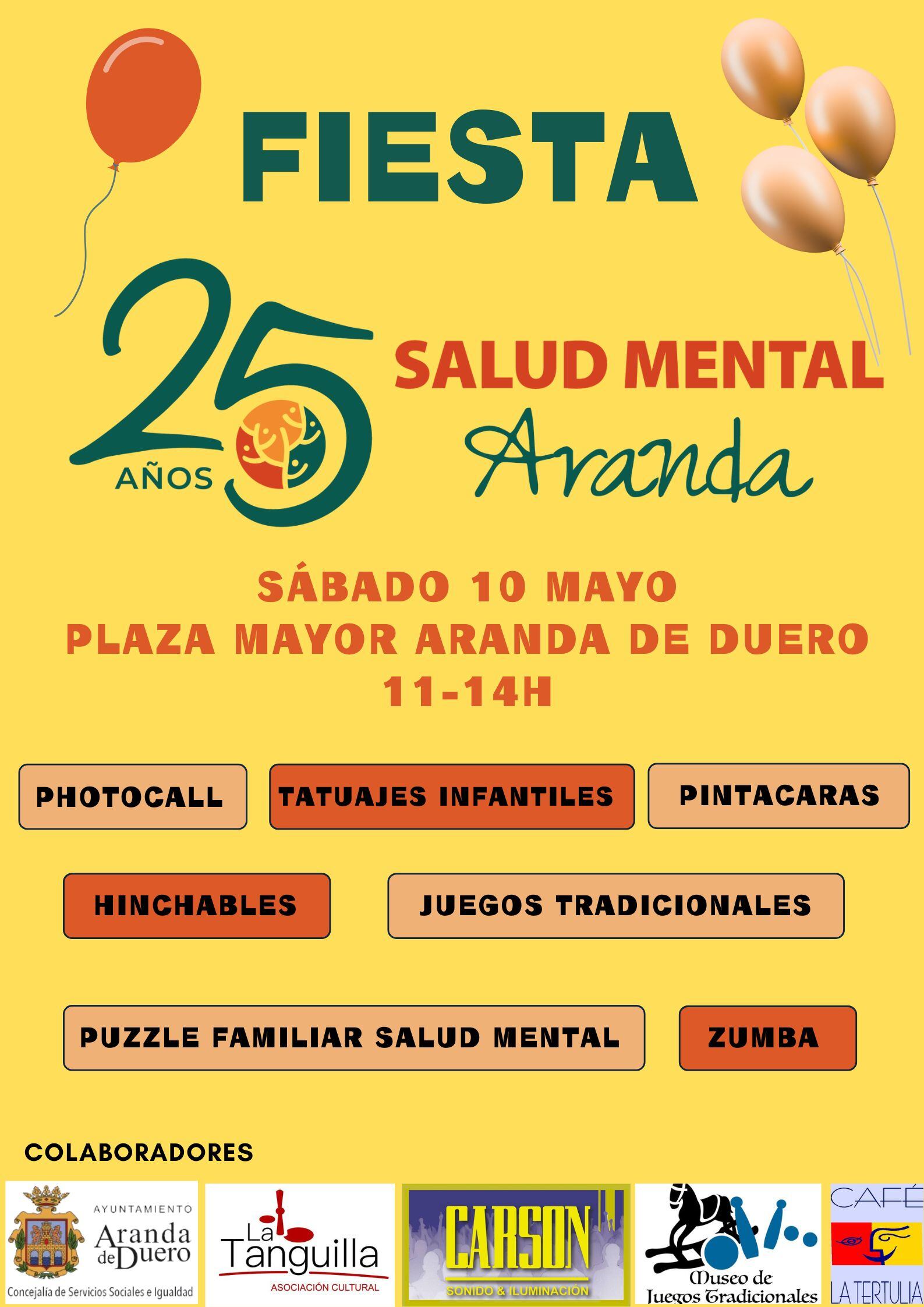 Cartel de la fiesta del sábado