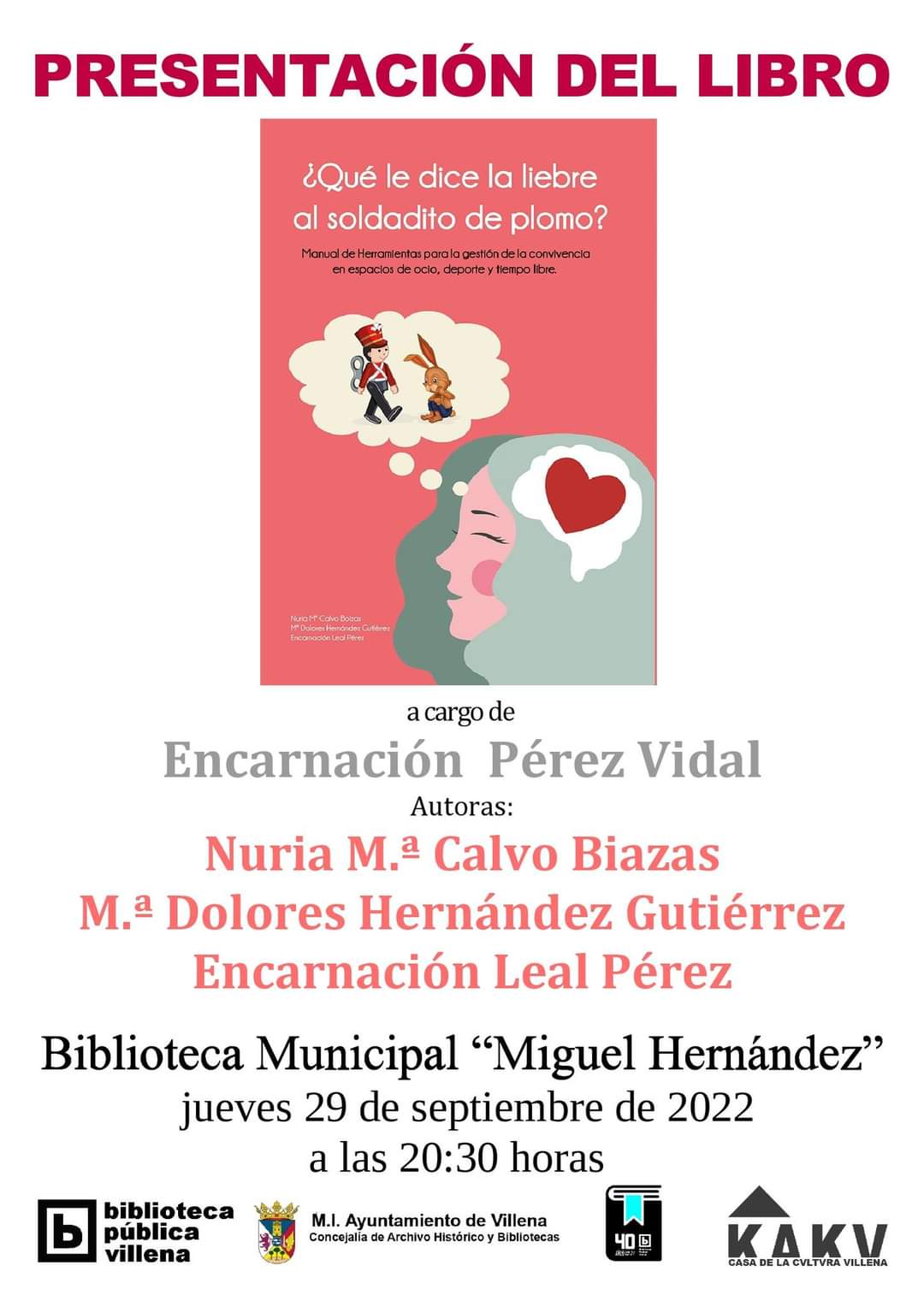 Cartel de la presentación