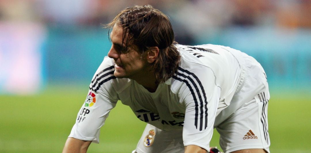 Jonathan Woodgate, durante su debut con el Real Madrid ante el Athletic Club de Bilbao