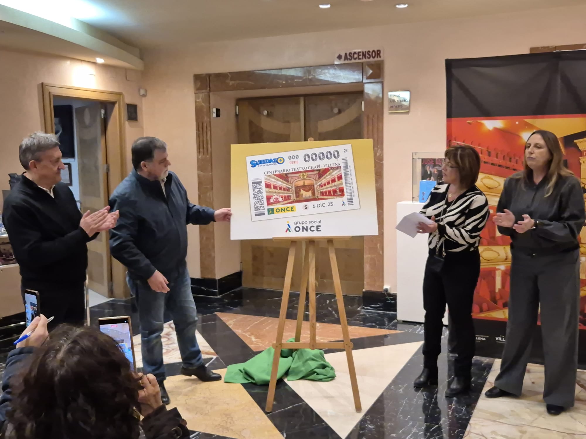 Presentación del cupón de la ONCE