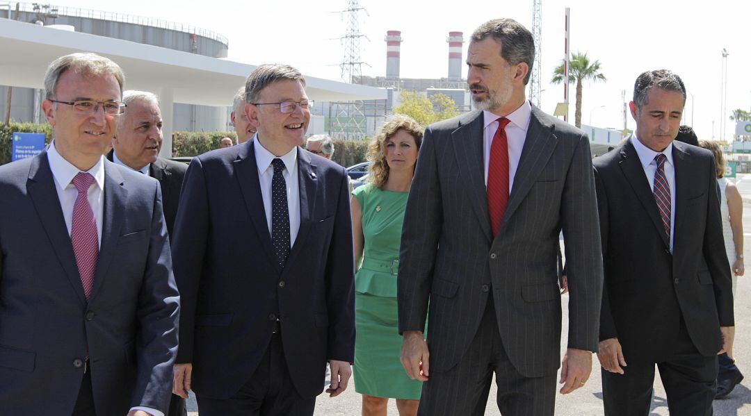 Visita del Rey Felipe VI a la refinaría de BP en Castellón en 2017