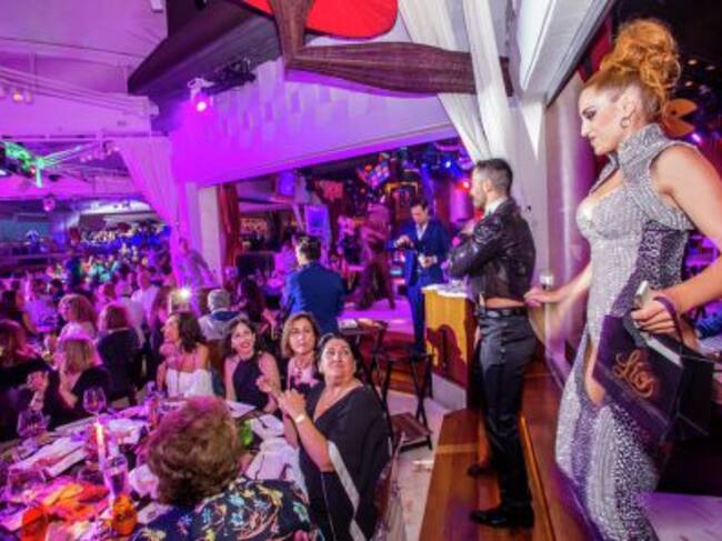 Un momento durante la gala benéfica