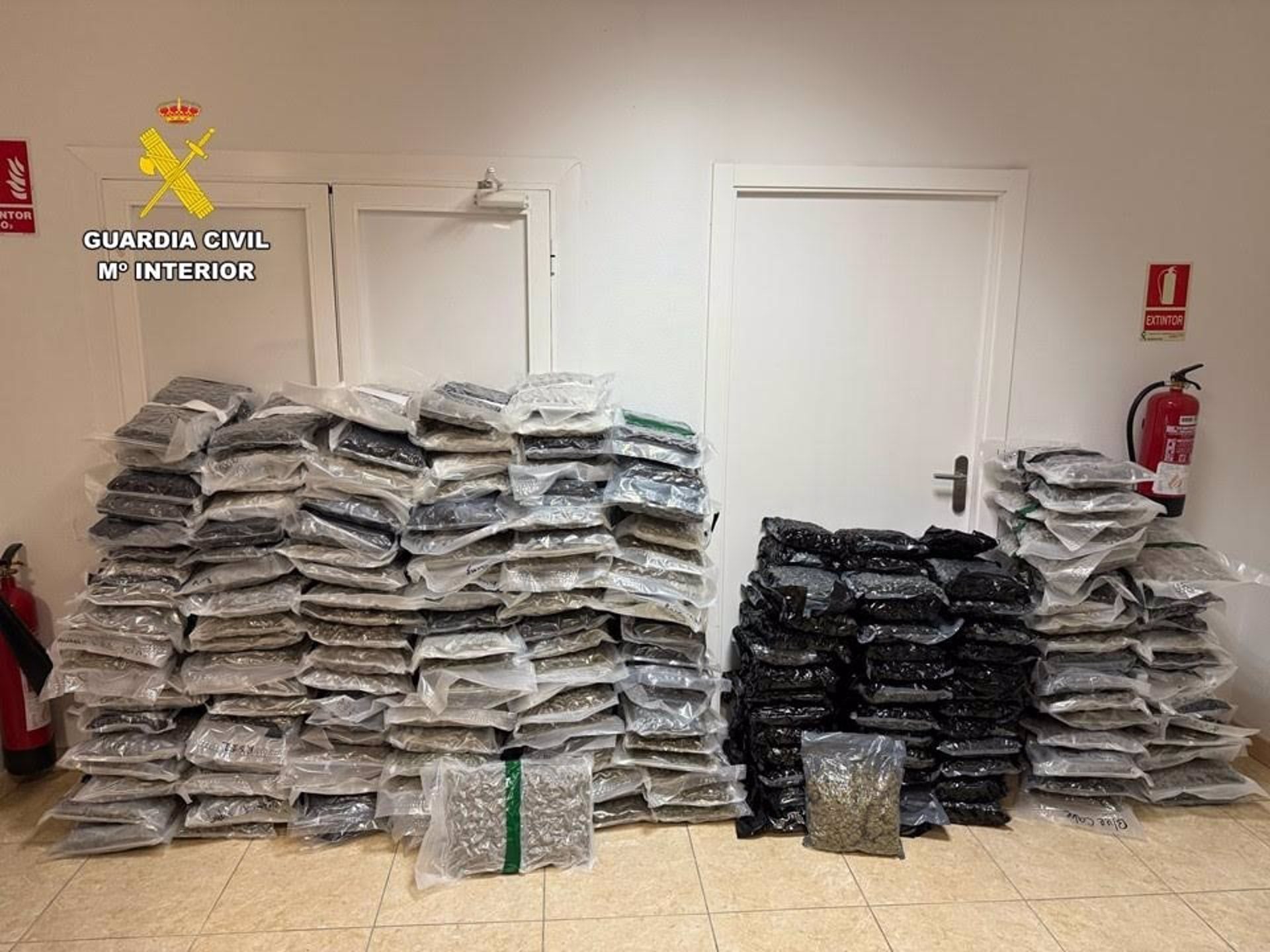 110 kilos de marihuana preparada para distribuir por el norte de Europa e incautados en El Campello