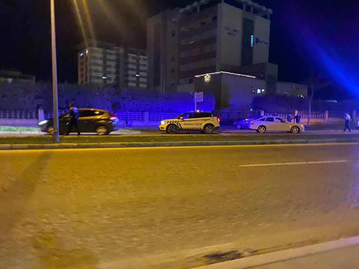 Accidente de circulación en la Avenida Luis Mateos