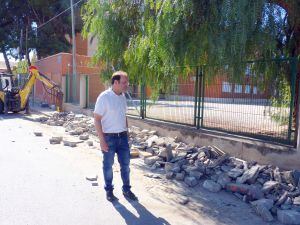 El concejal Eduardo Vicente visita las obras