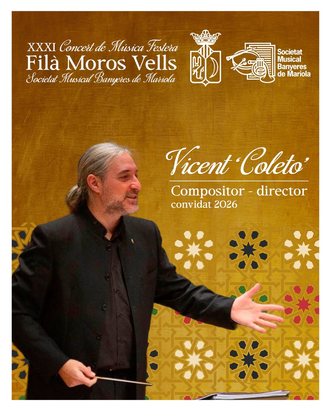 Director homenajeado en el concierto