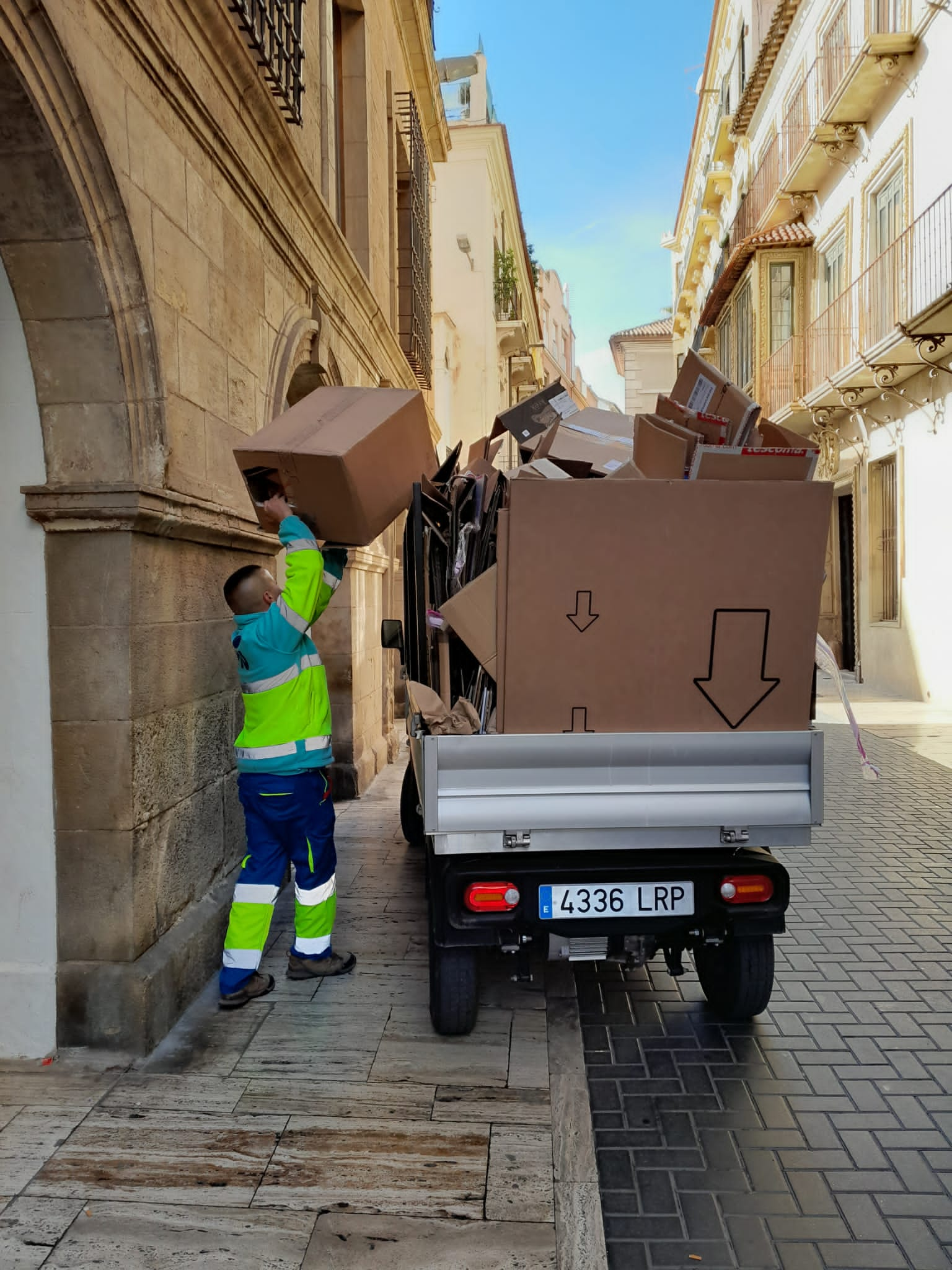 Recogida de papel y cartón